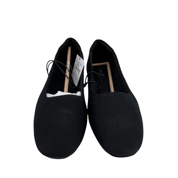 NWT Stylus Black Normandie Slip On Ballet Flats Size 8 Women’s - Picture 3 of 9